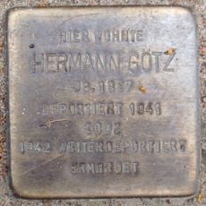 Stolperstein à la mémoire de Hermann Götz