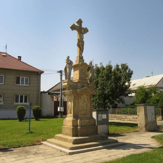 Kříž se sousoším Kalvárie v Žerotíně