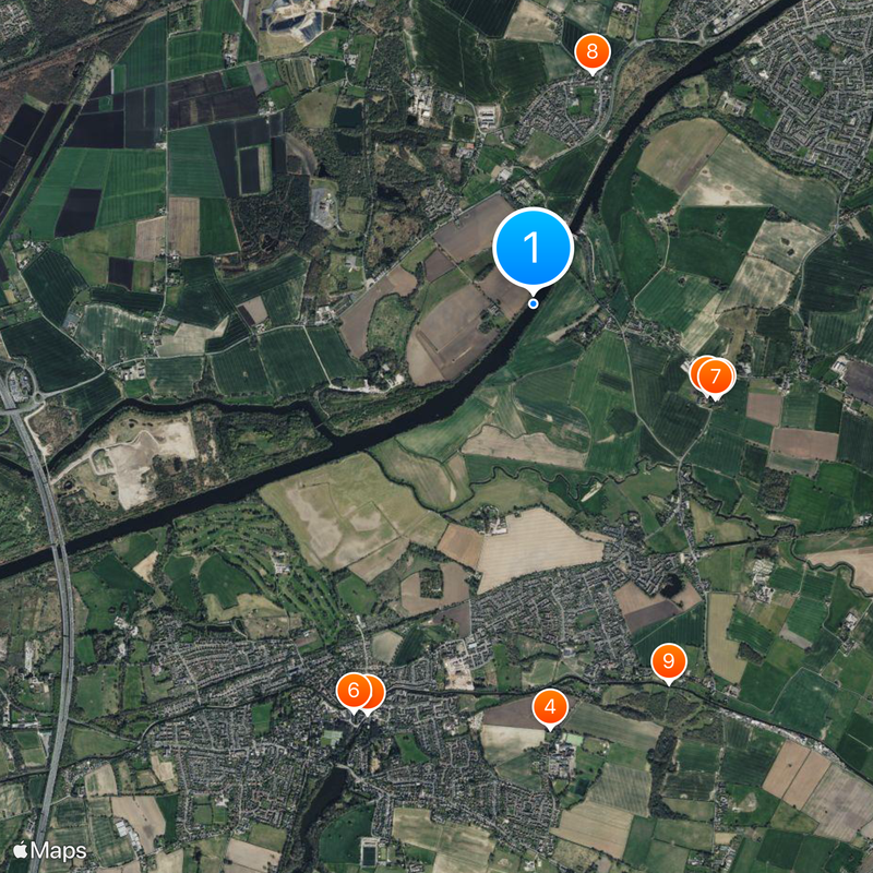 Kanał Manchesterski Mapa