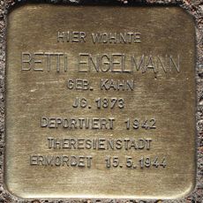 Stolperstein en memoria de Betti Engelmann