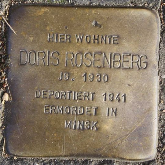 Stolperstein à la mémoire de Doris Rosenberg