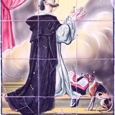 Ceramic panel of Saint Dominic