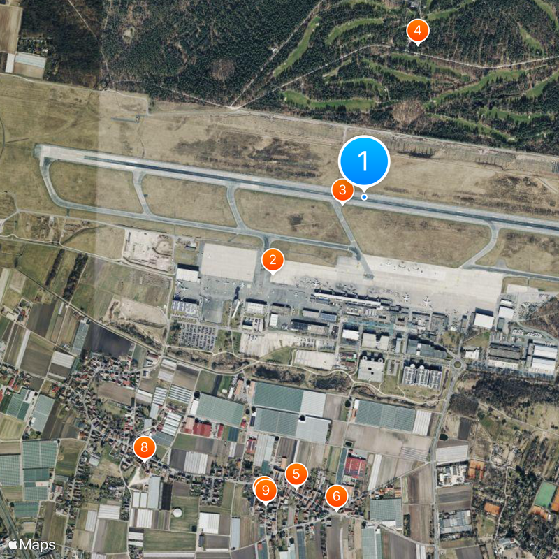 Nuremberg Airport Map