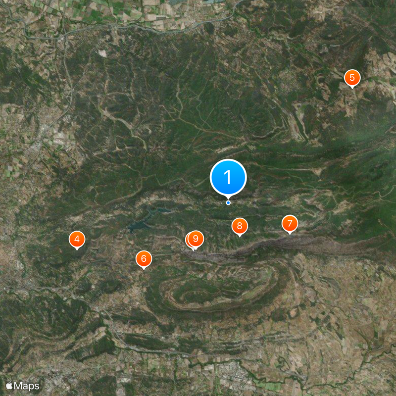 Château of Vauvenargues Kaart