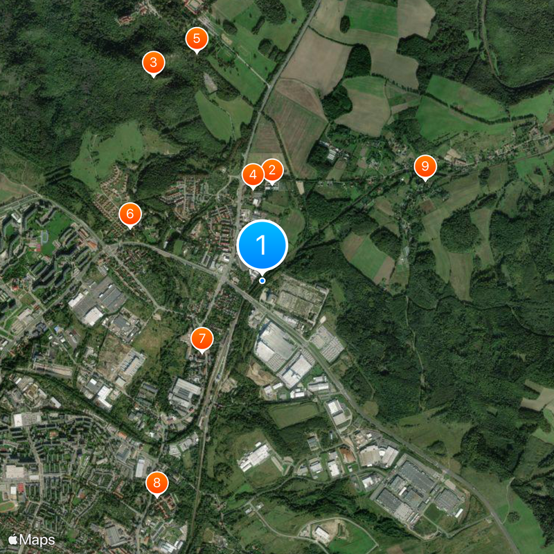 Nazi gold train Map
