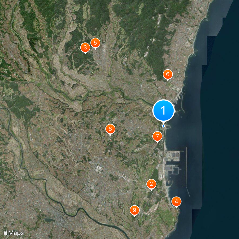 Tokai No.2 Power Station Map