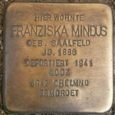 Stolperstein dedicated to Franziska Mindus