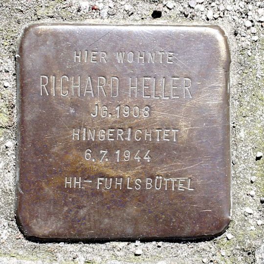 Stolperstein dedicated to Richard Heller