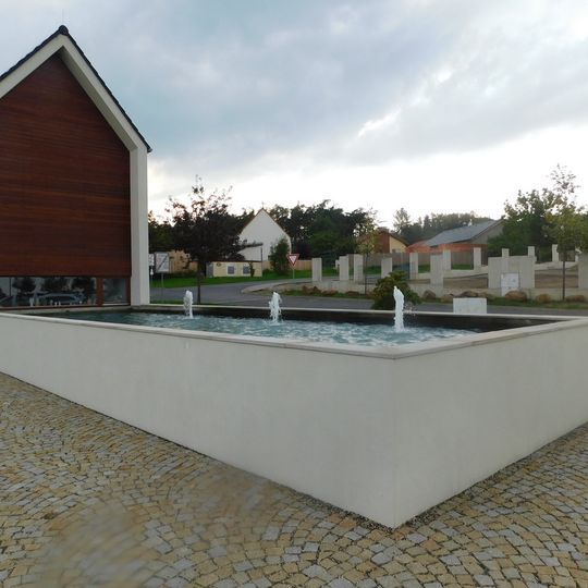 Fontána v pivovaru Zichovec