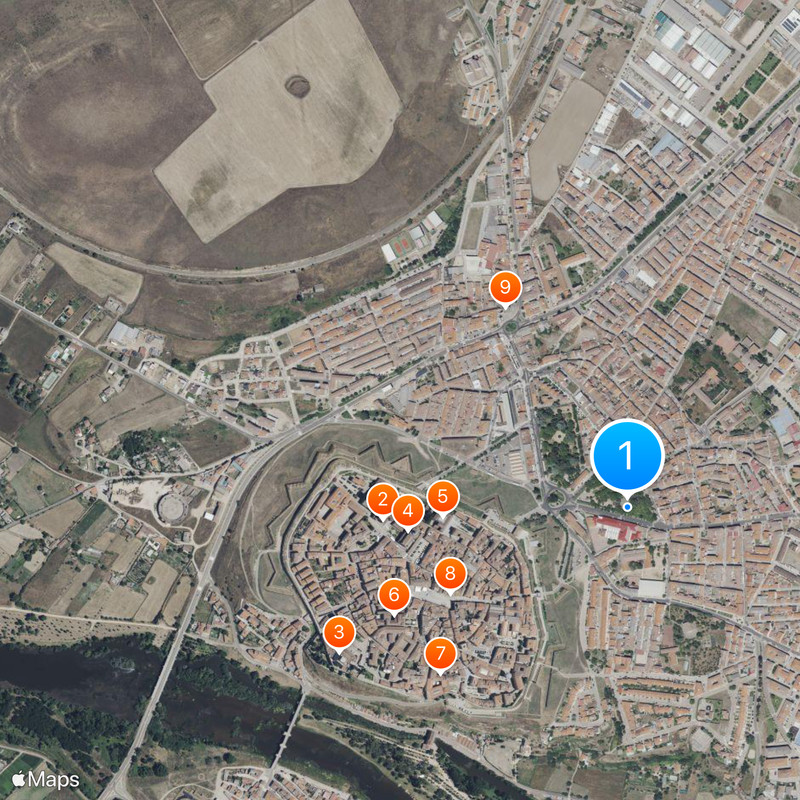 Ciudad Rodrigo Kaart