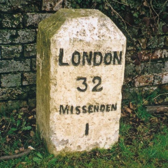 Milestone, Aylesbury Road; right hand side of drive to Cottage Farm Lodge