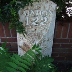 Milepost, Beccles Road, Gorleston, S of Whitehorse Roundabout, opp. Jet garage