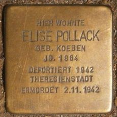 Stolperstein dedicated to Elise Pollack