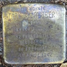 Stolperstein en memoria de Dirk G. A. Dubber