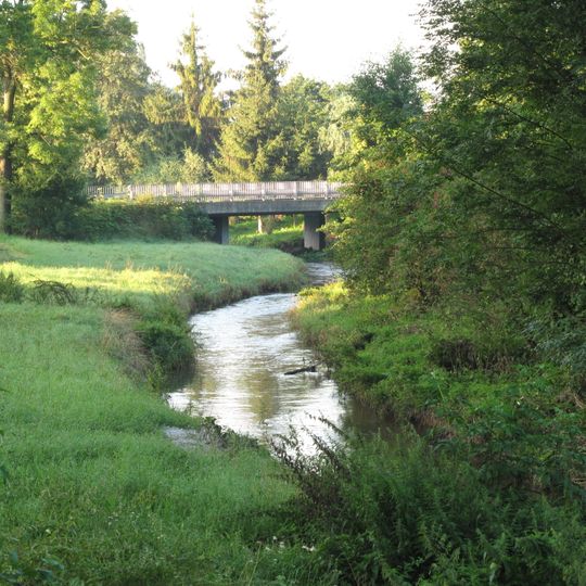 Most přes Šemberu v Klučově