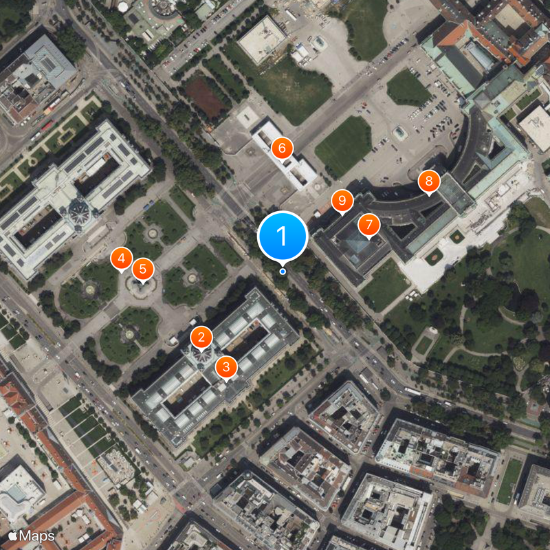 Vienna Ring Road Map