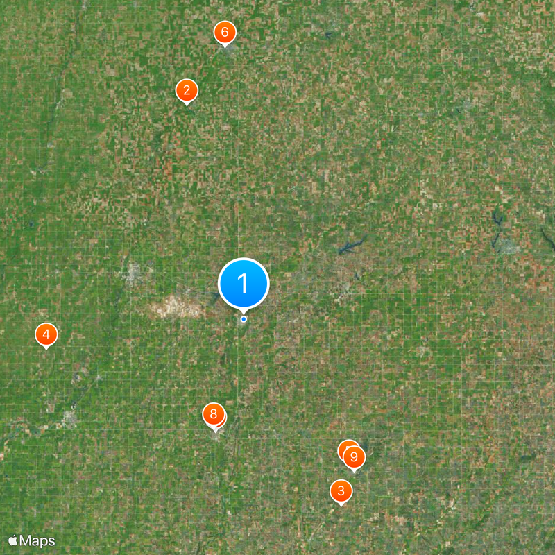 Josiah B. and Sara Moore House Kaart