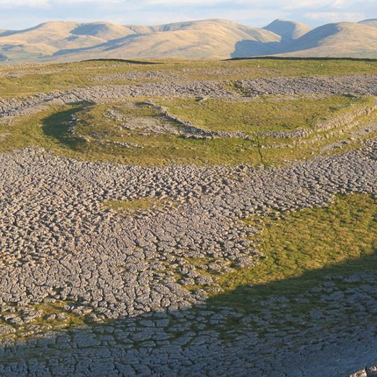 Castle Folds Romano-British defended stone hut circle settlement and medieval shieling