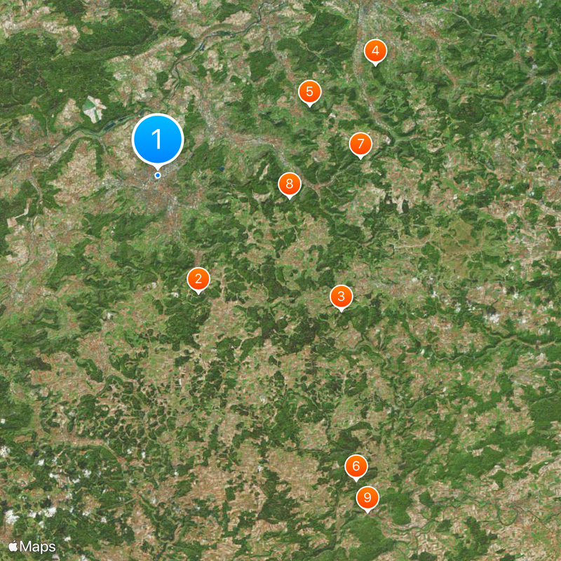 Arrondissement de Reutlingen Carte