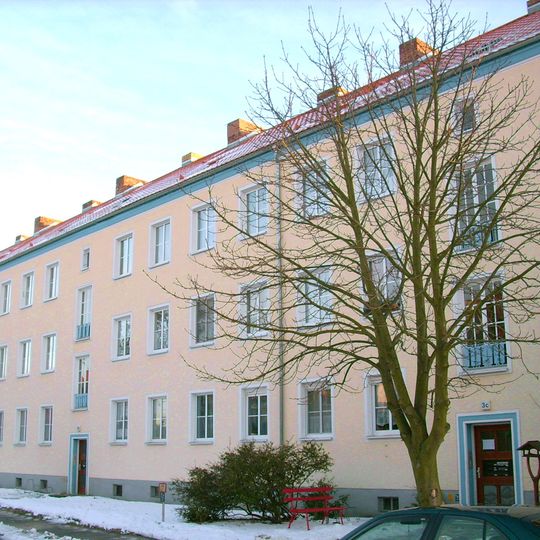 Mehrfamilienhaus der Wohnanlage Westrandbebauung An der Thrune 3a, 3b, 3c