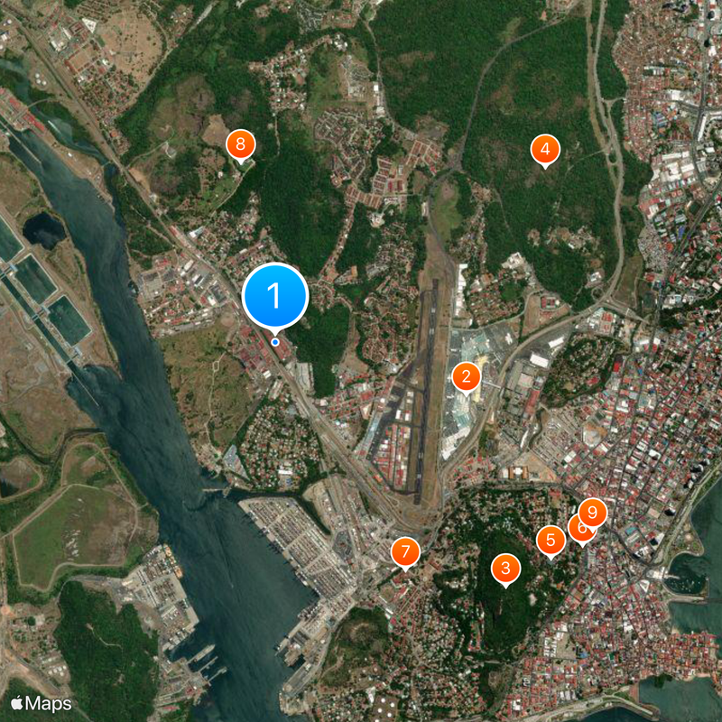 Ferrocarril de Panamá Mapa