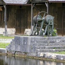 Hafenwinde im Kanalhafen Kelheim