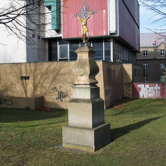 Pamětní kříž rychtáře Slabého v Kralupech