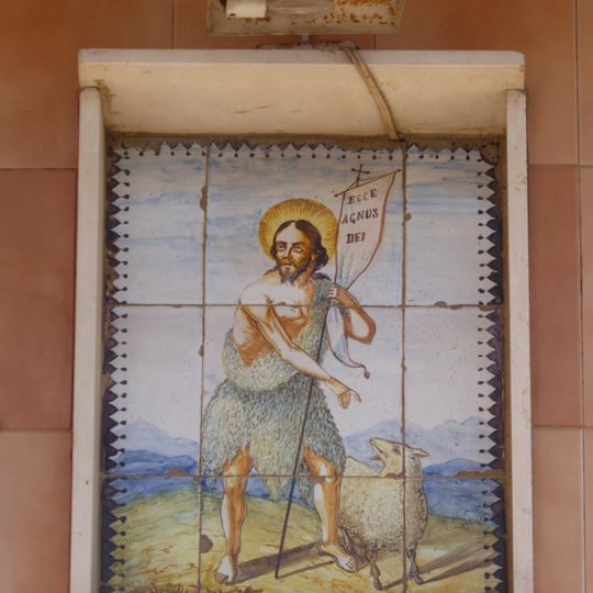 Retablo cerámico de San Juan Bautista
