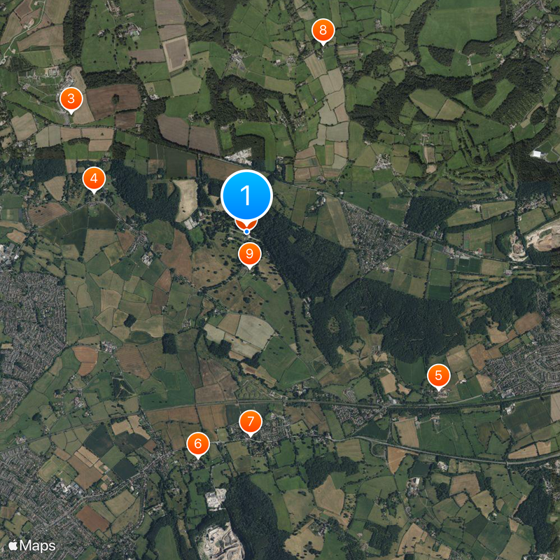 Tyntesfield House Karte