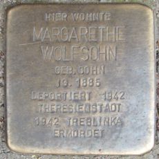 Stolperstein en memoria de Margarethe Wolfsohn