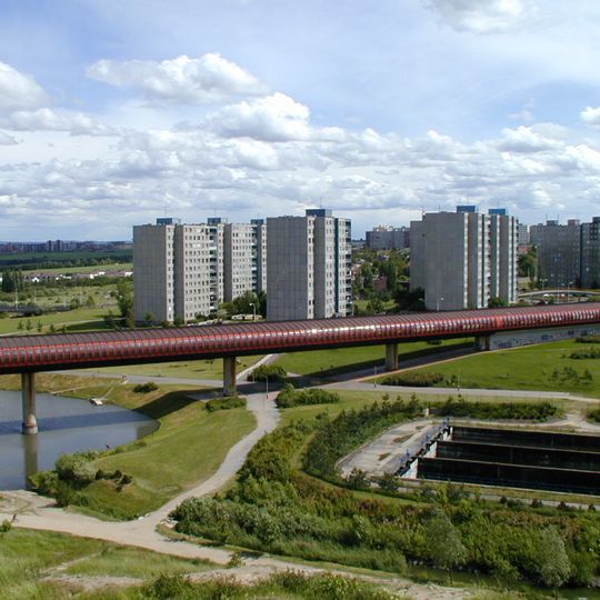 Most metra přes údolí Prokopského potoka