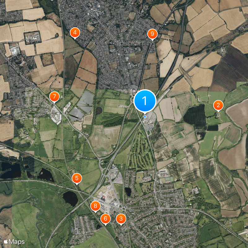 Oxford Parkway railway station Map