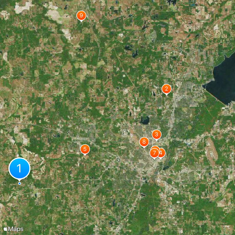 Comté de Hinds Carte