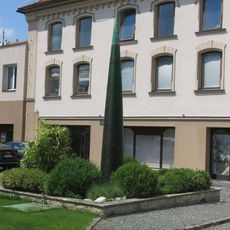 Skleněná fontána na nádvoří v ulici U Plovárny v Děčíně