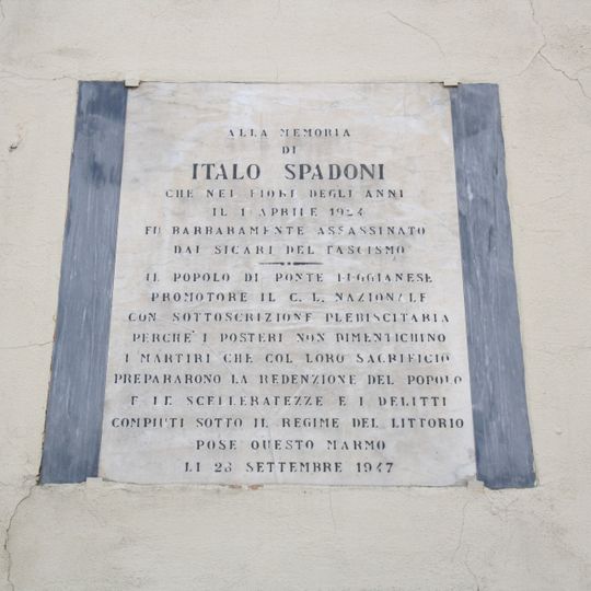 Targa a Italo Spadoni