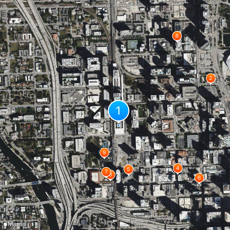 MiamiCentral Map