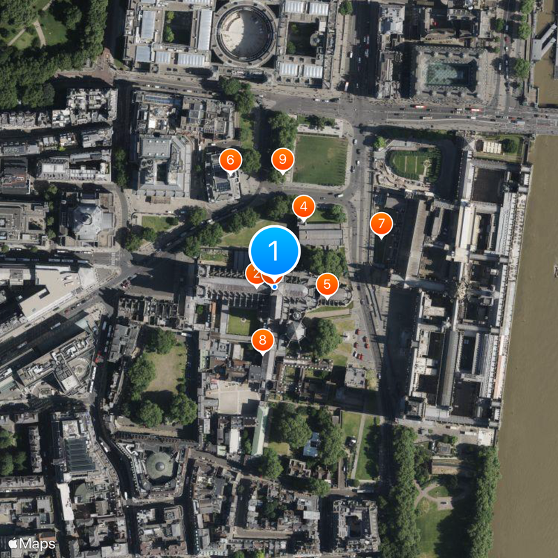 Abadia de Westminster Mapa