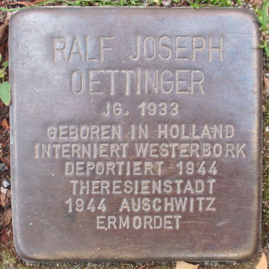 Stolperstein für Ralf Joseph Oettinger