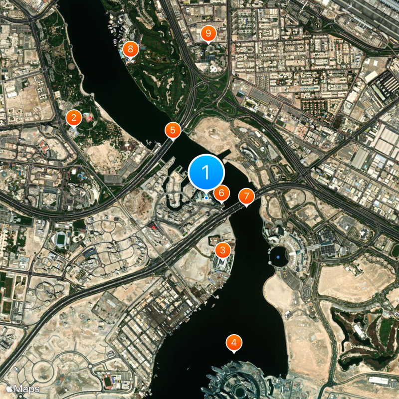 Palazzo Versace Dubai Map