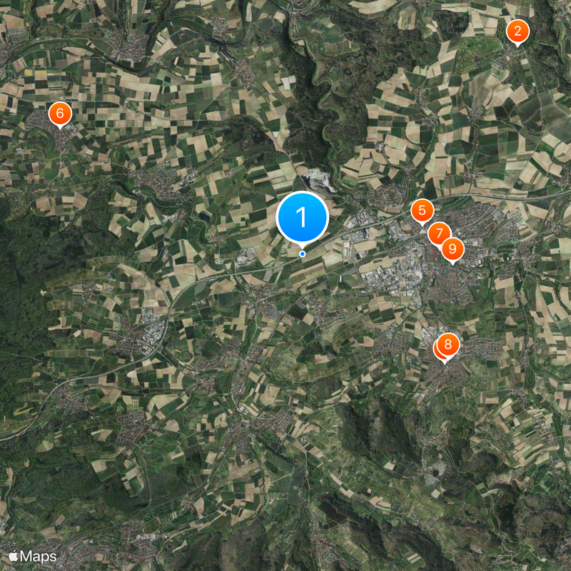 Bundesautobahn 6 Carte