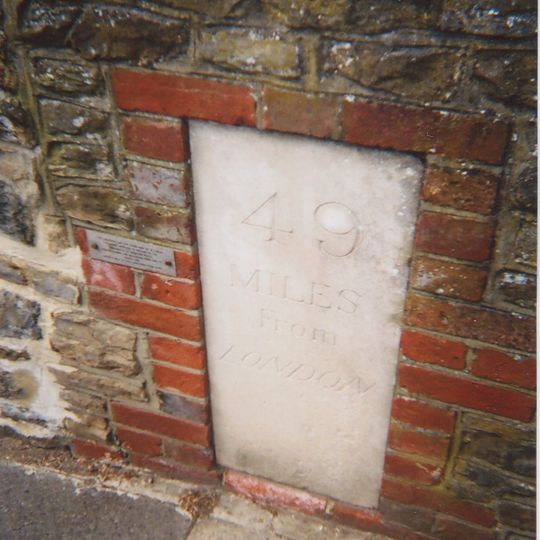 Milestone, New Street, by "Milestone" cottage