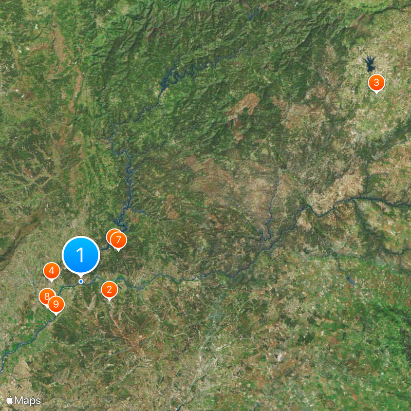 Castle of Almourol Map