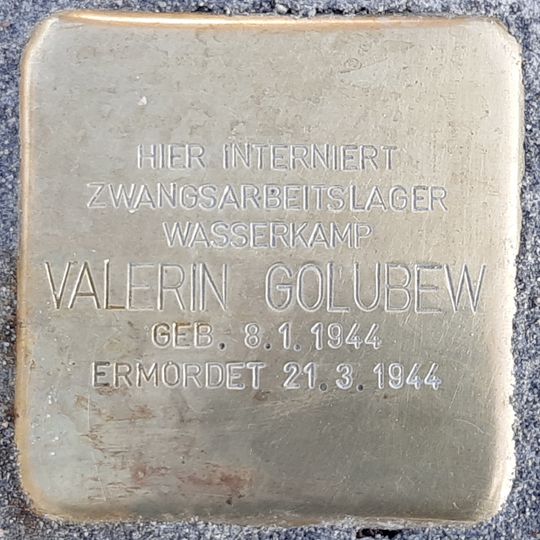 Stolperstein en memoria de Valerin Golubew