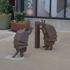 Armadillo statues