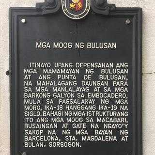 The Forts of Bulusan historical marker