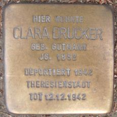 Stolperstein en memoria de Clara Drucker