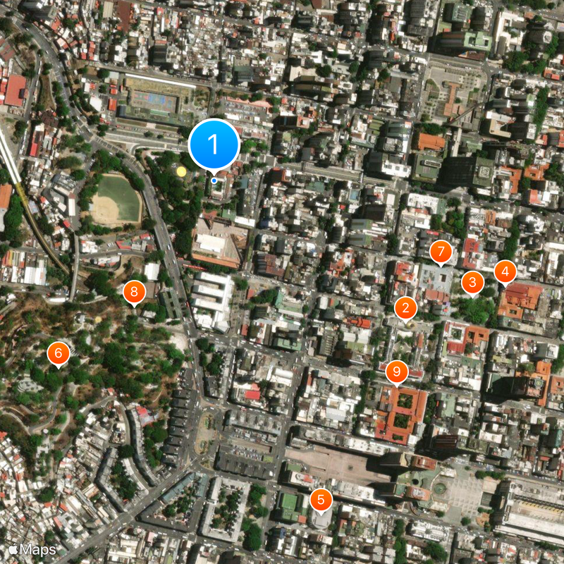 Palais de Miraflores Carte