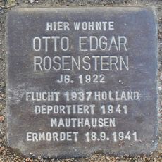 Stolperstein dedicated to Otto Edgar Rosenstern