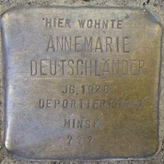 Stolperstein en memoria de Annemarie Deutschländer