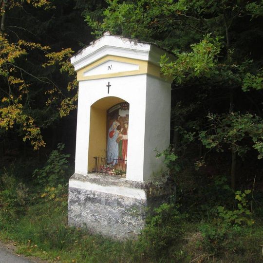 Kaplička na křížové cestě Lhenice - 4. zastavení